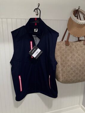 FootJoy Men's Navy Vest with Red Accents size small